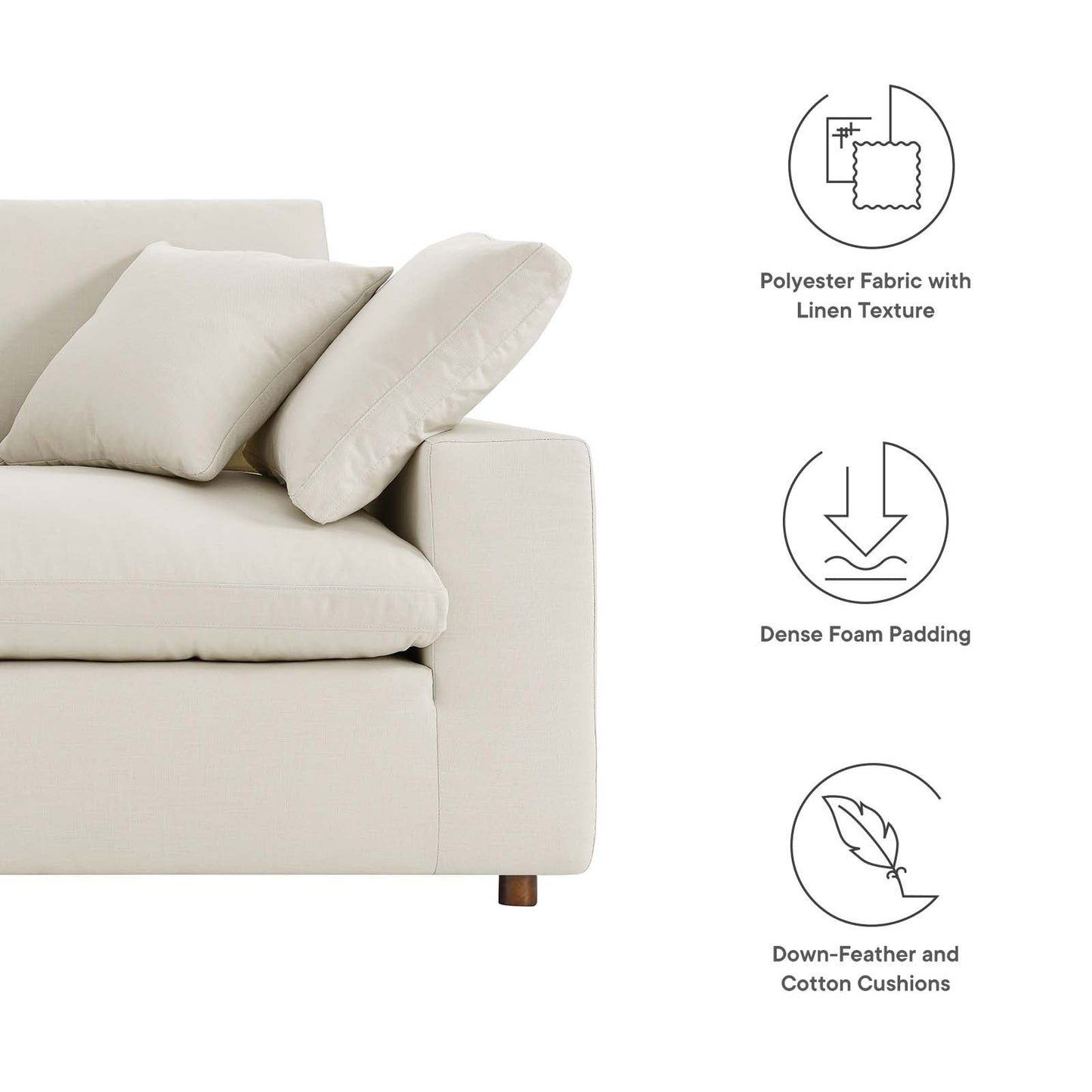 Seabrook Down-Filled Oversized Loveseat