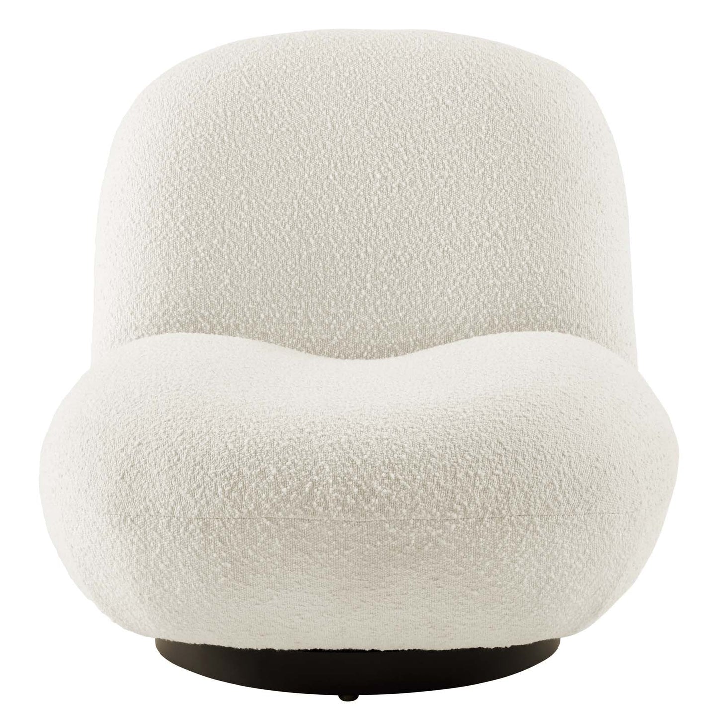 Kindred Boucle Upholstered Upholstered Fabric Swivel Chair by Modway