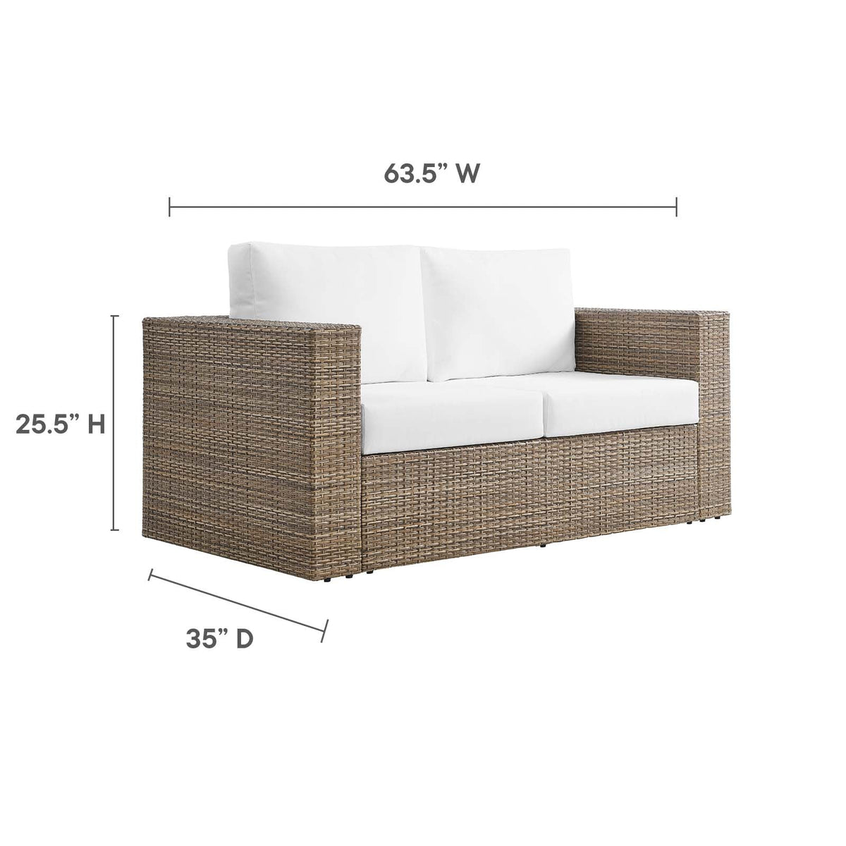 The Veranda Woven Outdoor Loveseat