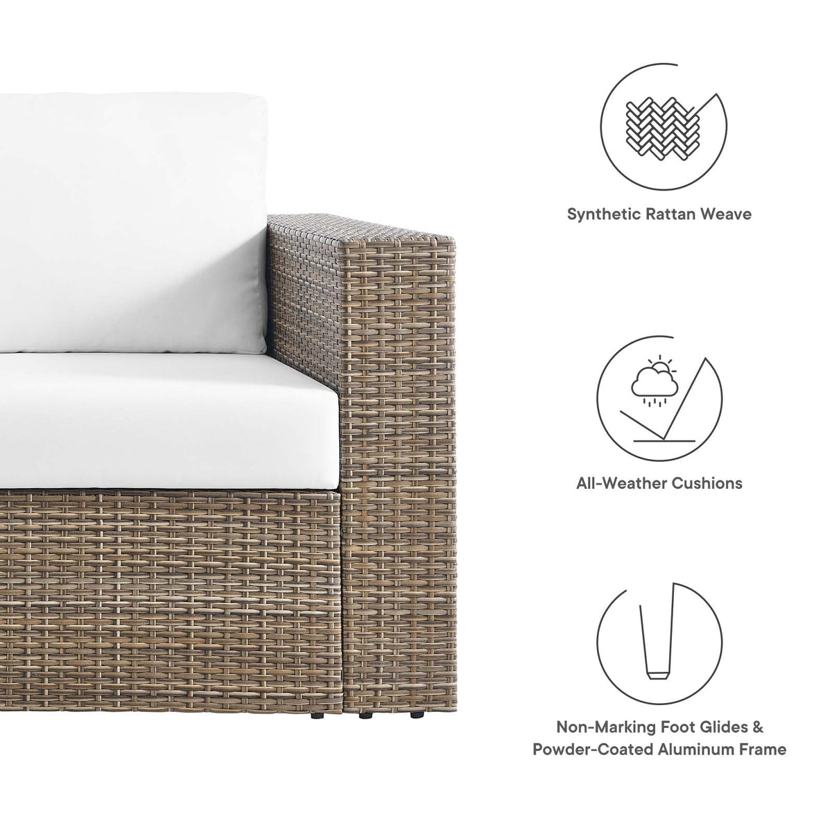The Veranda Woven Outdoor Loveseat