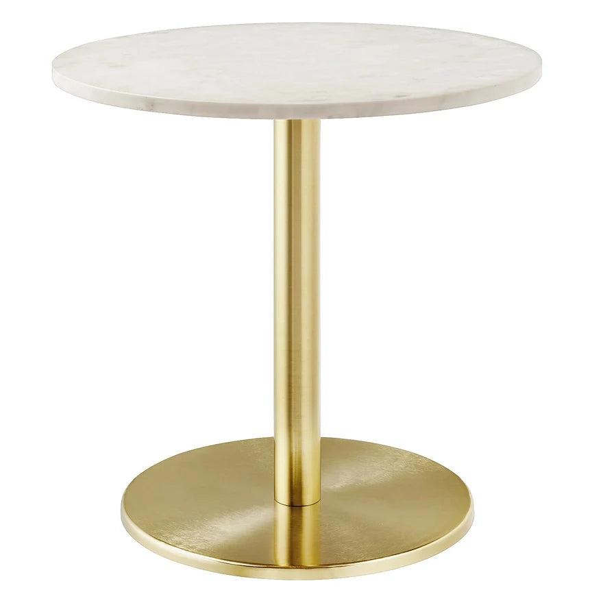 The Ashbourne Marble Pedestal Side Table