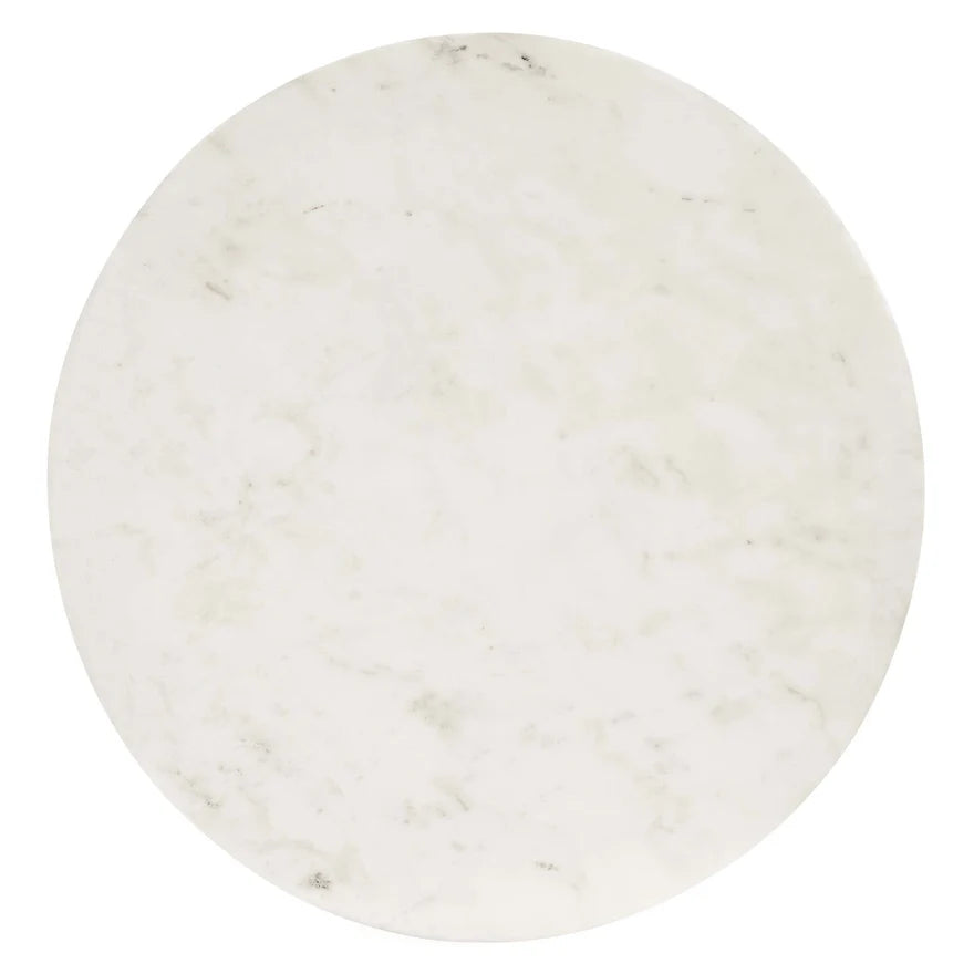 The Ashbourne Marble Pedestal Side Table