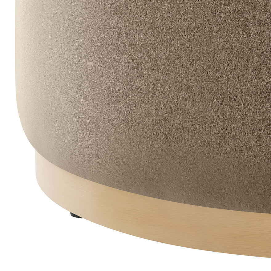 The Tilden Garden Velvet Round Ottoman
