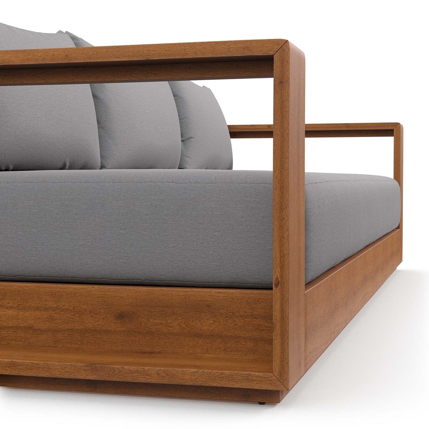 Hawthorne Outdoor Acacia Sofa | Garden Pavilion Collection | Bay & Bridle