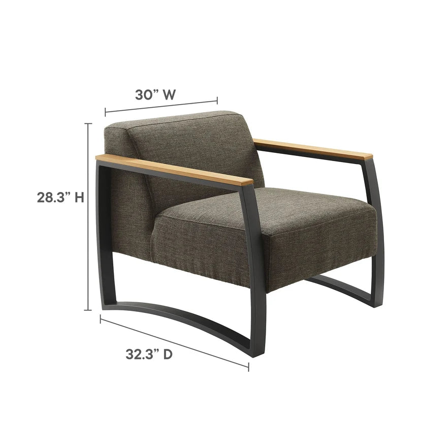 The Hartwell Outdoor Aluminum Lounge Armchair