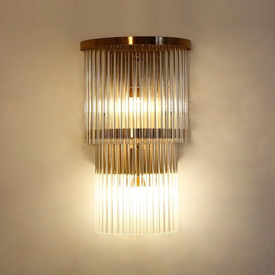 East Antique Brass Finish Wall Lamp