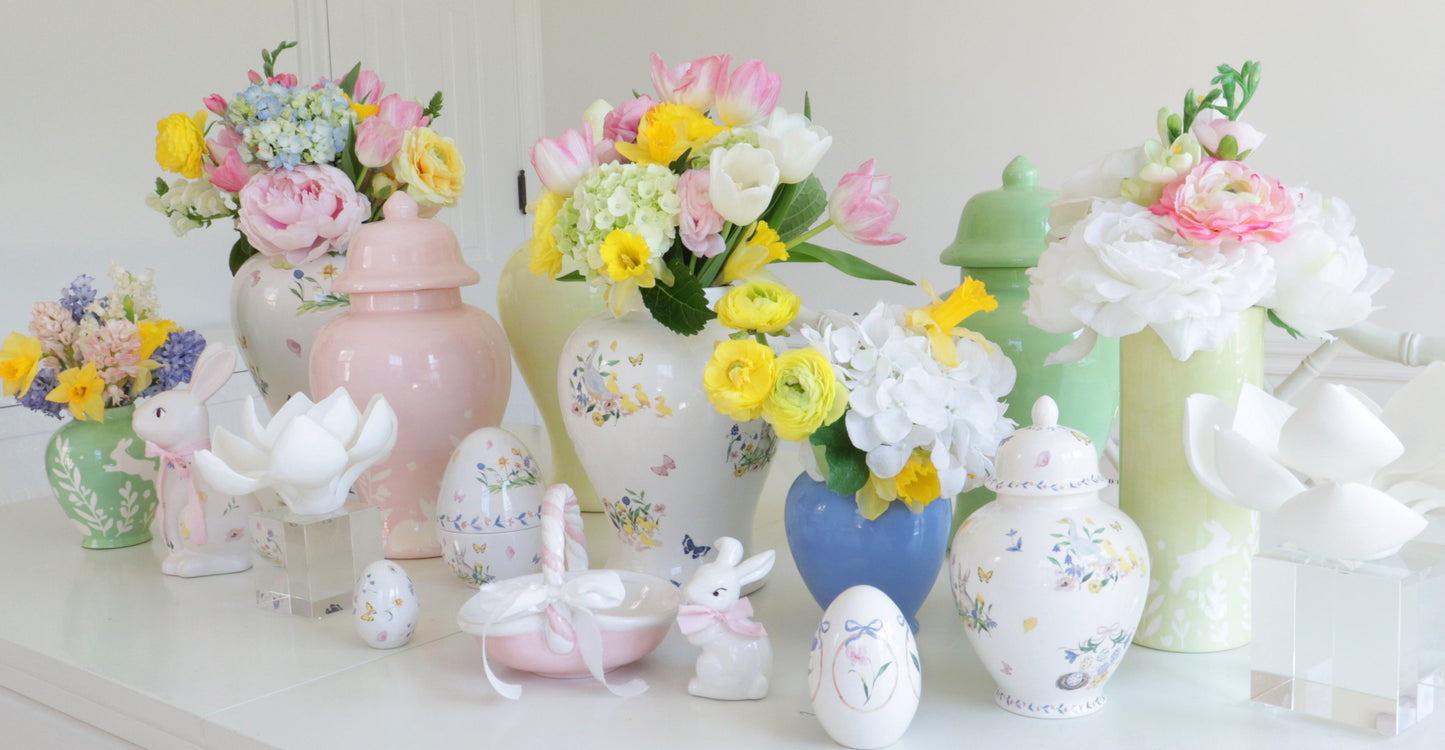 French Blue Ginger Jars