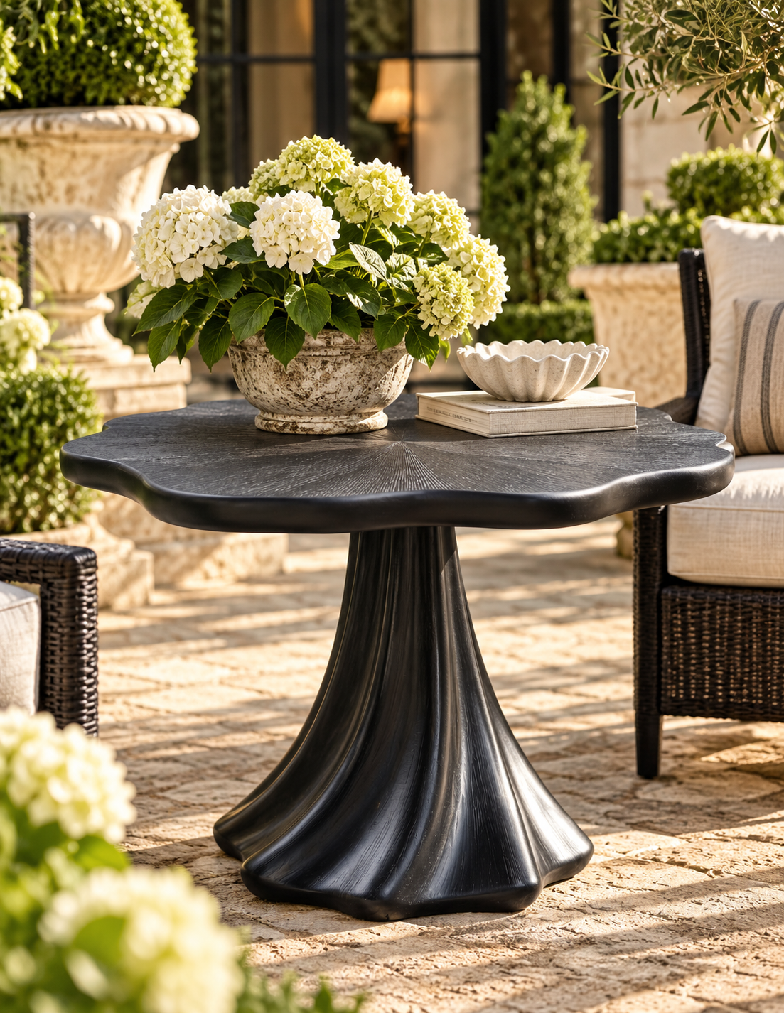 The Nocturne Sculptural Petal Dining Table