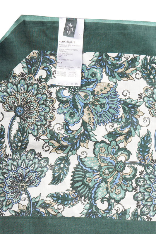 Eleventy Floral Cotton-Silk Scarf