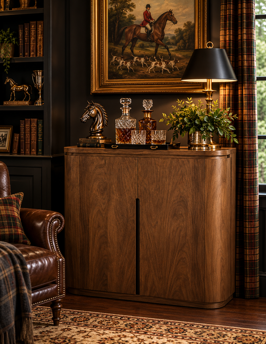 The Ashbourne Mango Wood Bar Cabinet