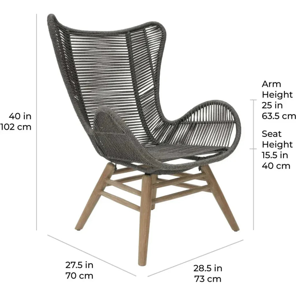Explorer Neptune Chair & Ottoman Outdoor Furniture