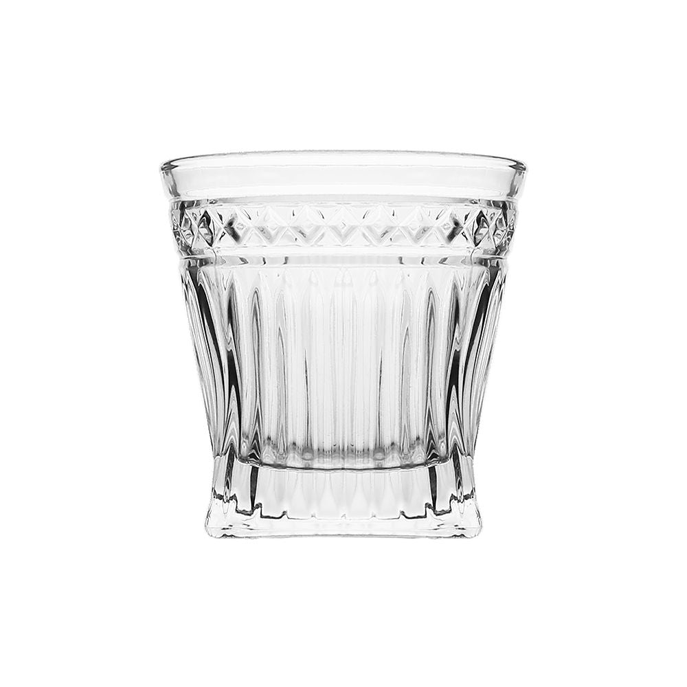 Foxcroft Estate Crystal Whiskey Decanter & Double Old Fashioned Glass Set | 7-Piece