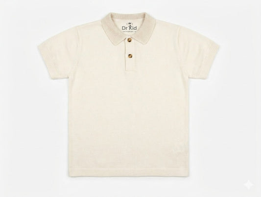 Dr. Kid - Ivory Short Sleeve Polo