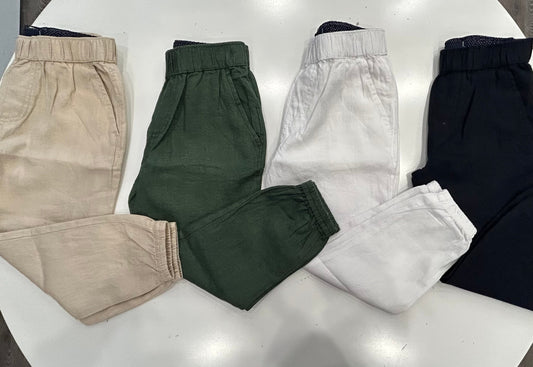 Pier St Barths - Kids Linen Joggers