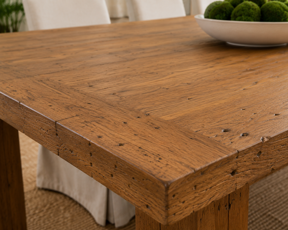 Sporting Estate Reclaimed Teak Dining Table — 79"