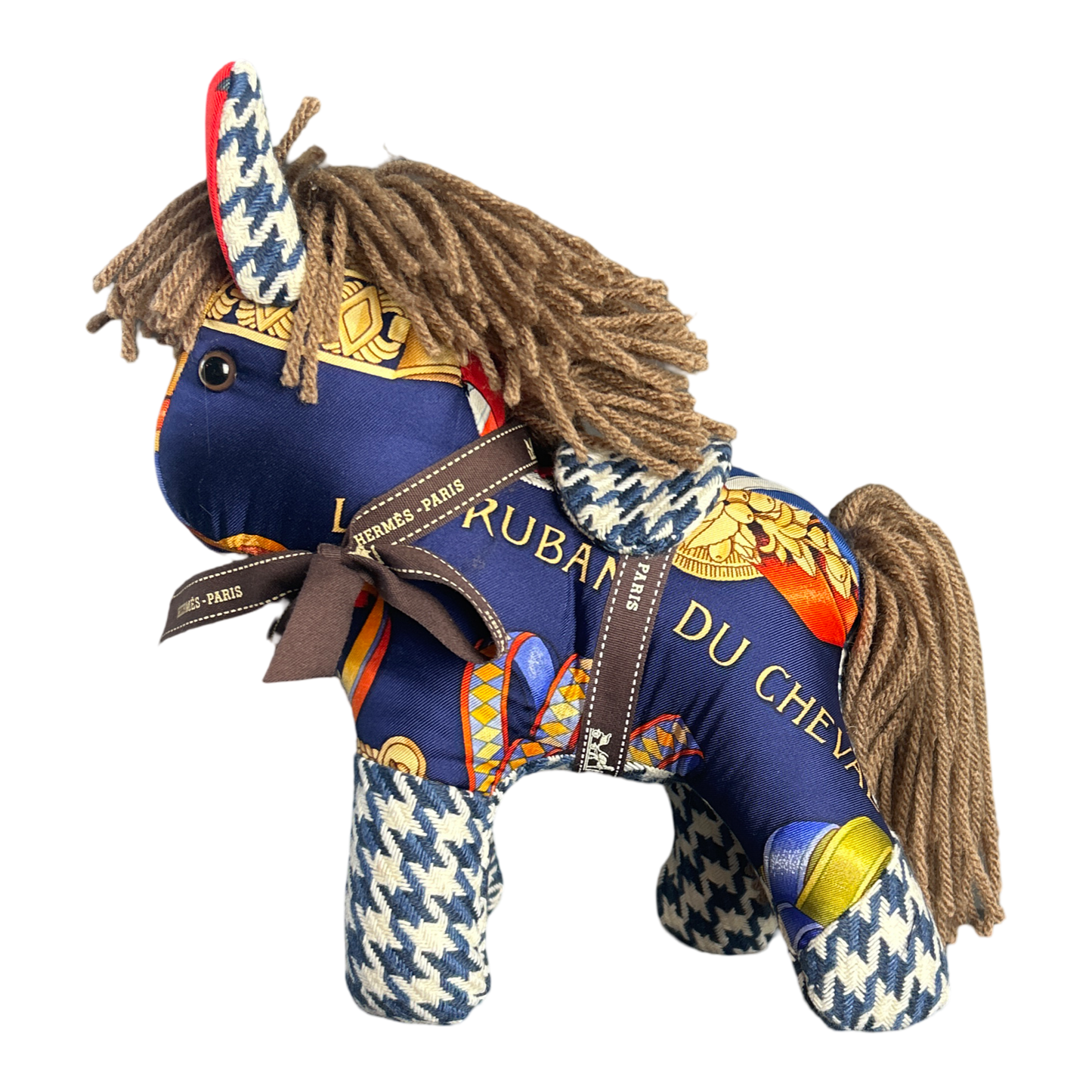 One of a Kind Rubans du Cheval Vintage Silk Scarf Noble Pony