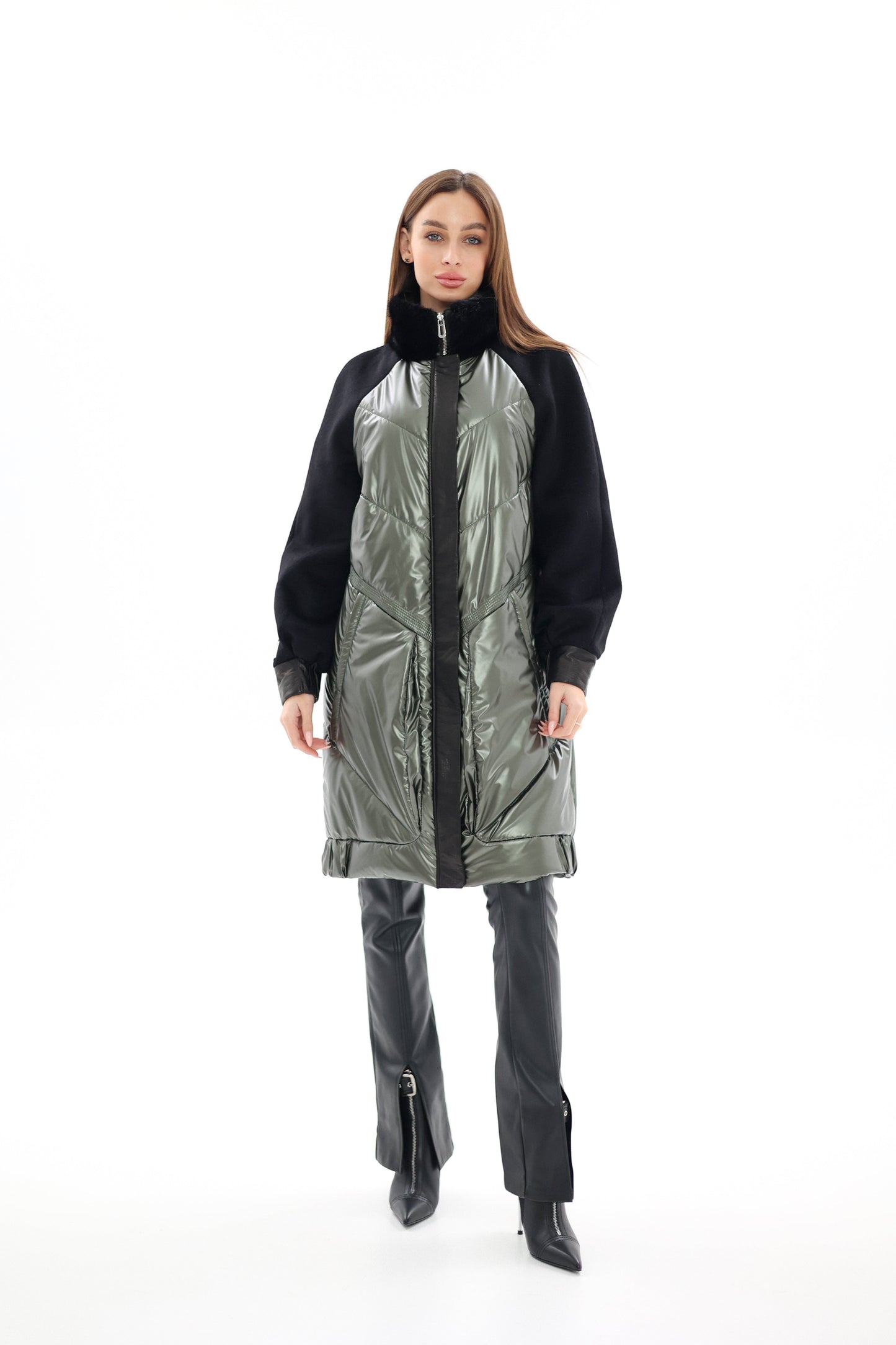Kopenhagen Fur® Mink Italian Cashmere Wool Vogue Coat