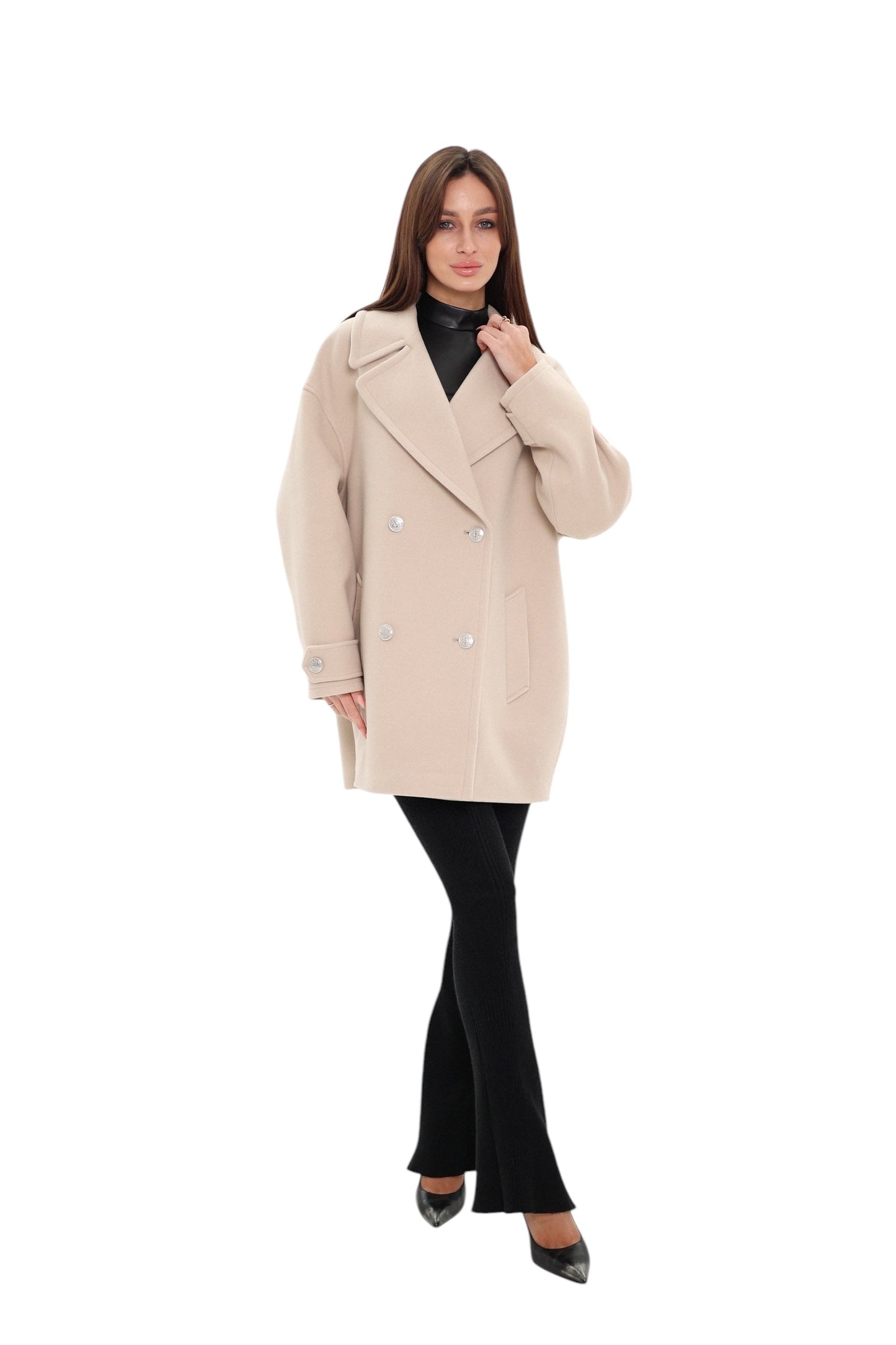Kyoto Midi Cashmere Wool Blend Coat