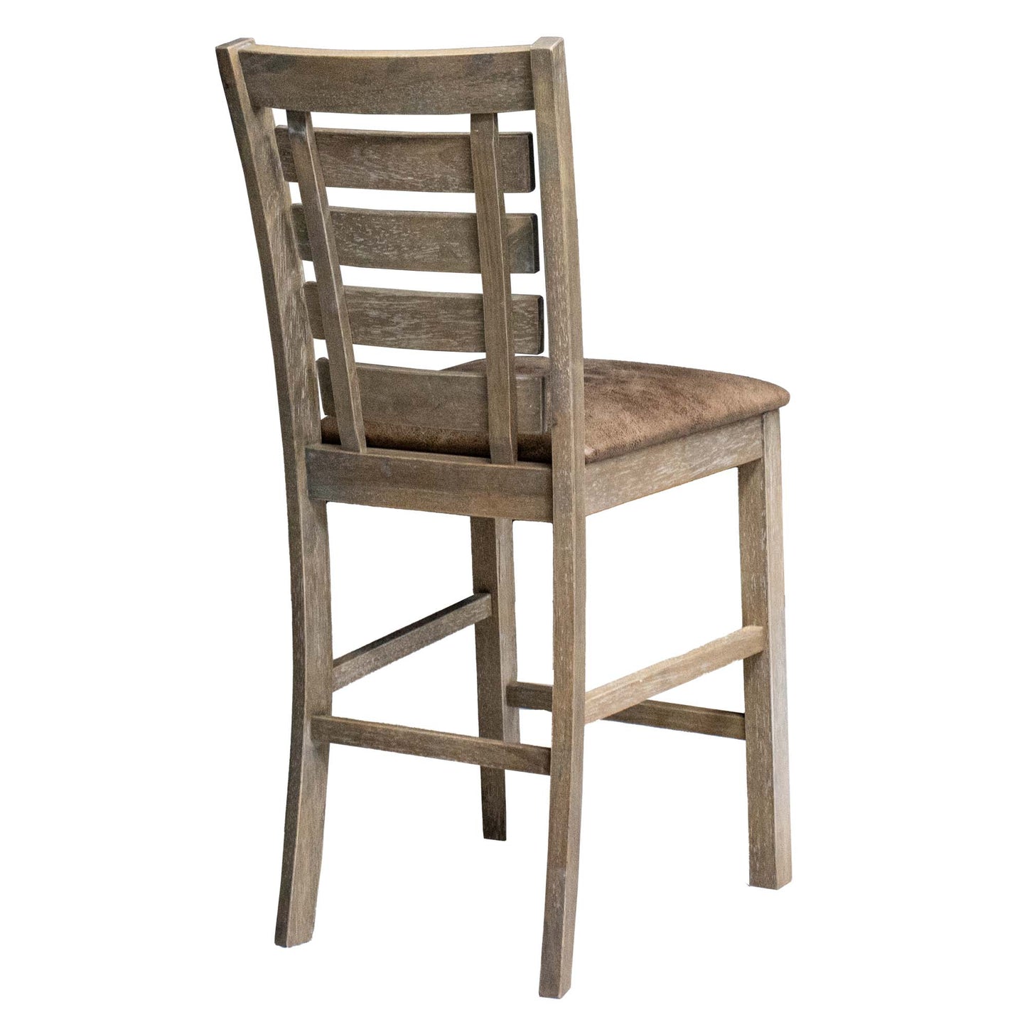 French Country Ladderback Farmhouse Counter Stools – Set of 2