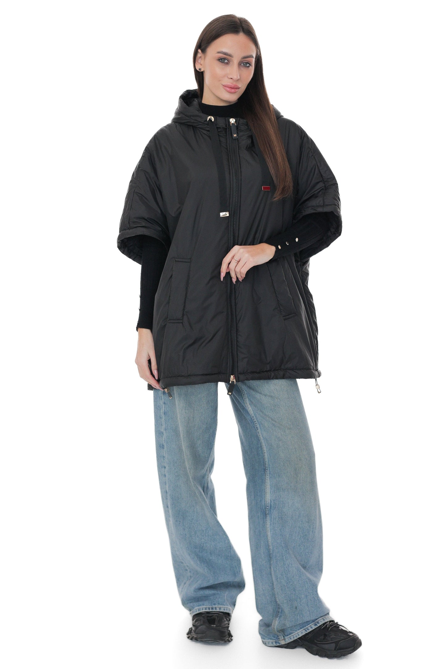 Hooded Vest in Black