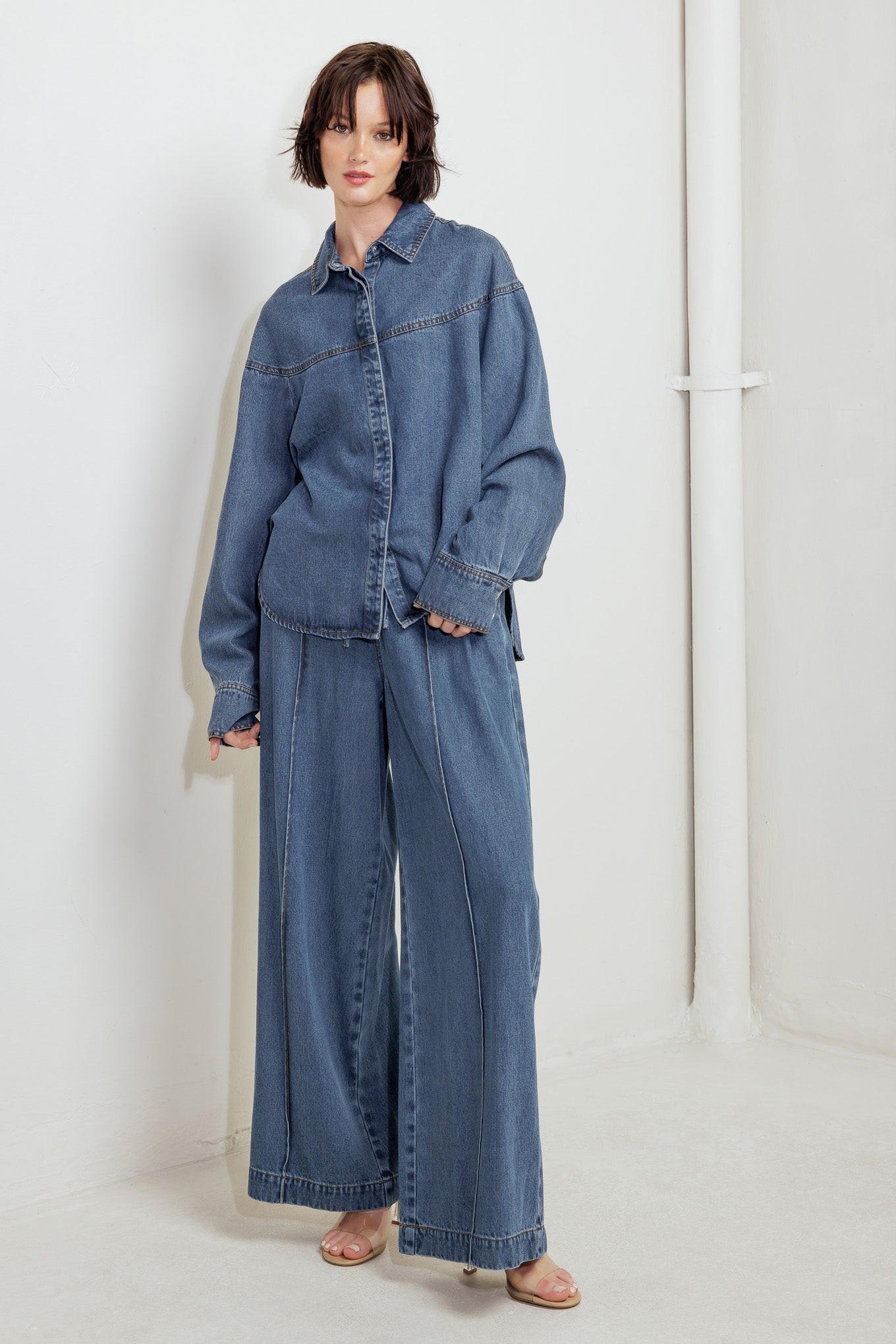 OFFLINE EDGE INDIGO DENIM TOP