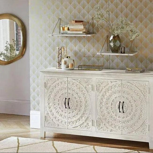 Feyloren Four Doors Wood Sideboard