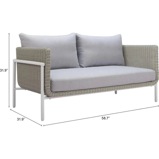 Frais Gray Loveseat