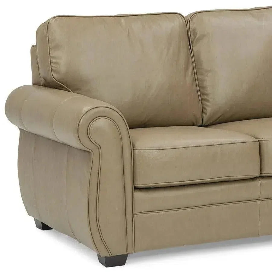 Franklin Symmetrical Leather Sectional Made to Order