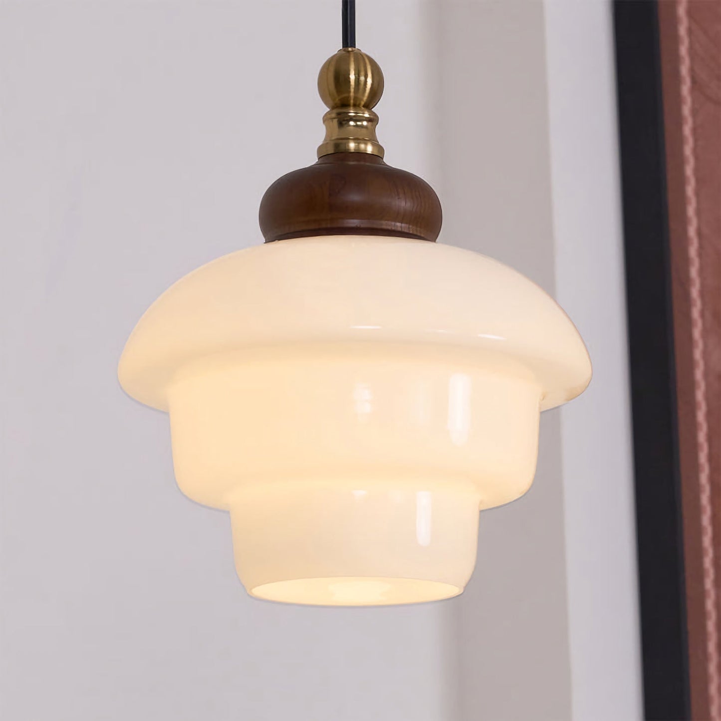 Nordic Cream White Glass Pendant Lights