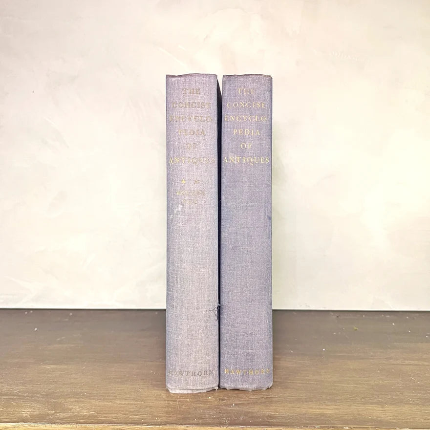 The Concise Encyclopedia of Antiques — Vintage Blue & Gilt Volumes I & II