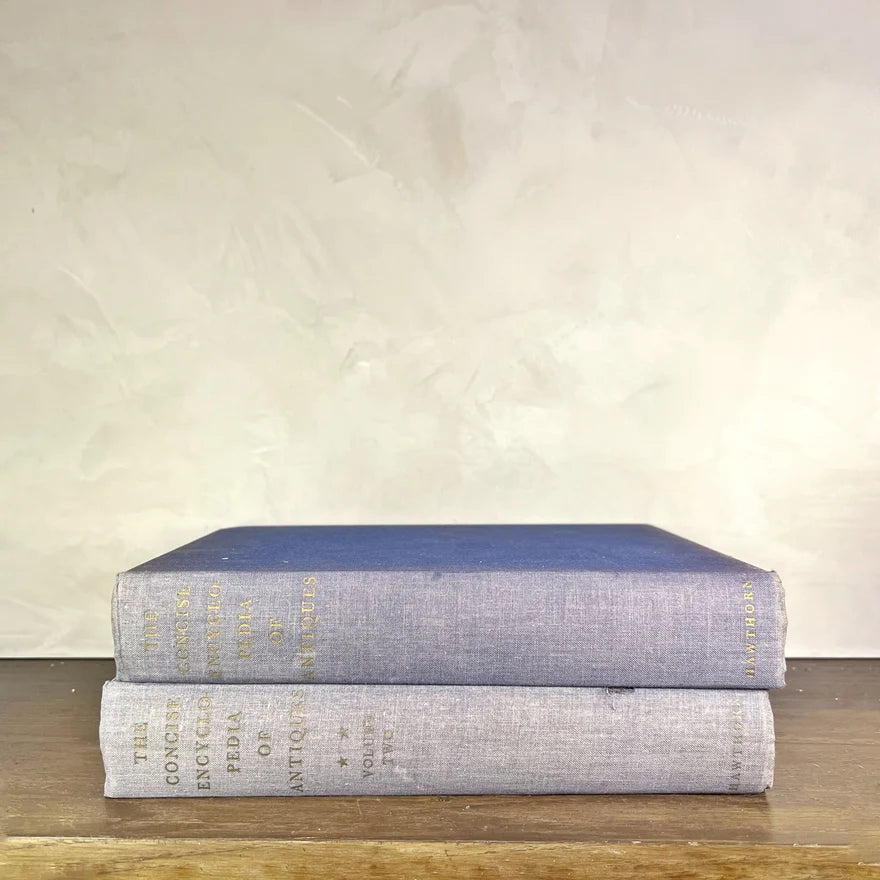 The Concise Encyclopedia of Antiques — Vintage Blue & Gilt Volumes I & II