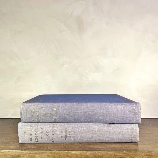 The Concise Encyclopedia of Antiques — Vintage Blue & Gilt Volumes I & II