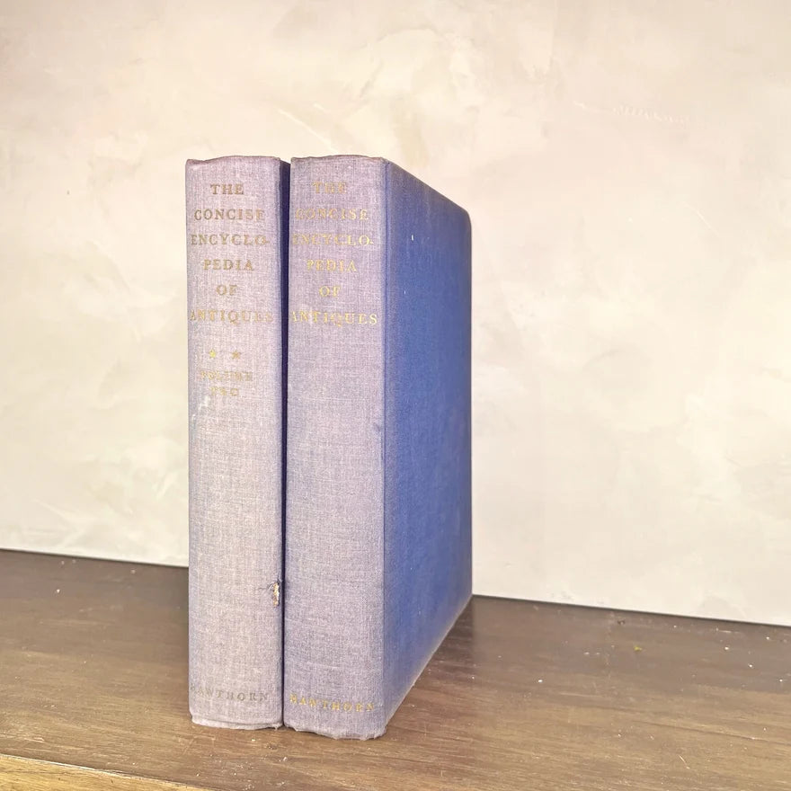 The Concise Encyclopedia of Antiques — Vintage Blue & Gilt Volumes I & II
