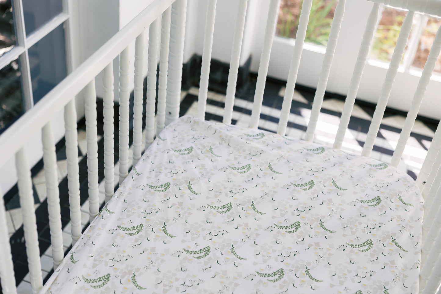 Lily of the Valley Crib Sheet