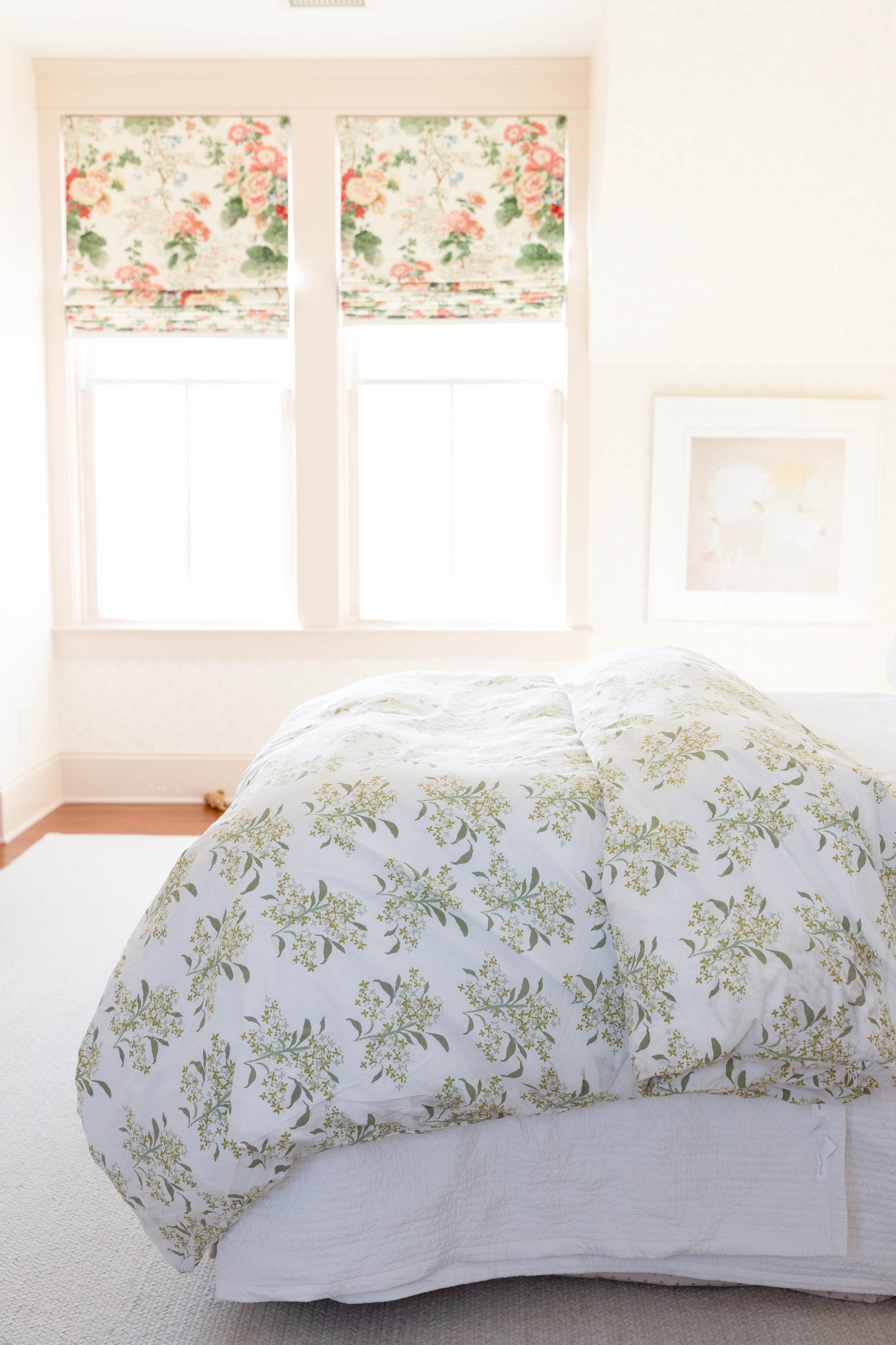 Lilac in Green Flat Sheet