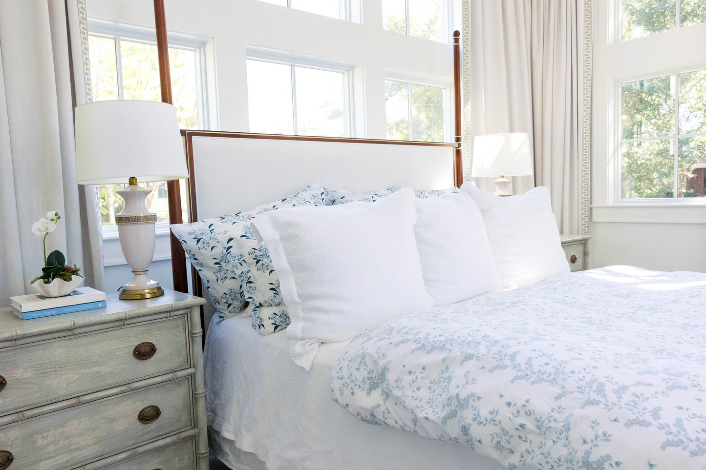 Ruth in Blue Fitted Sheet