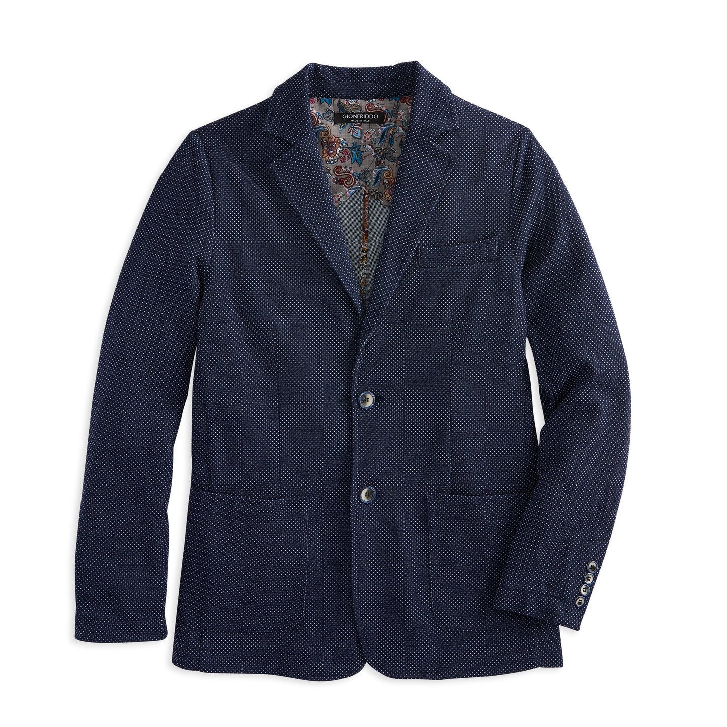 Pin Dot Knit Blazer