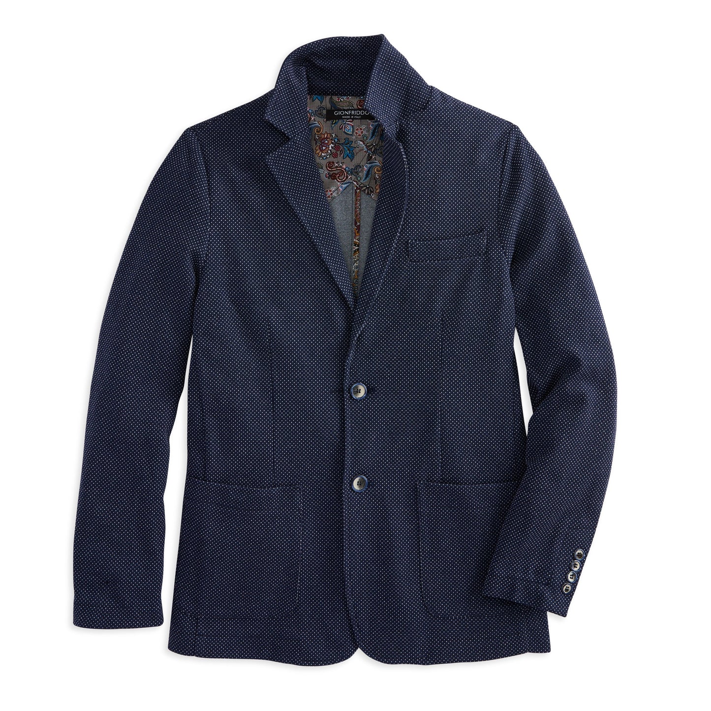 Pin Dot Knit Blazer
