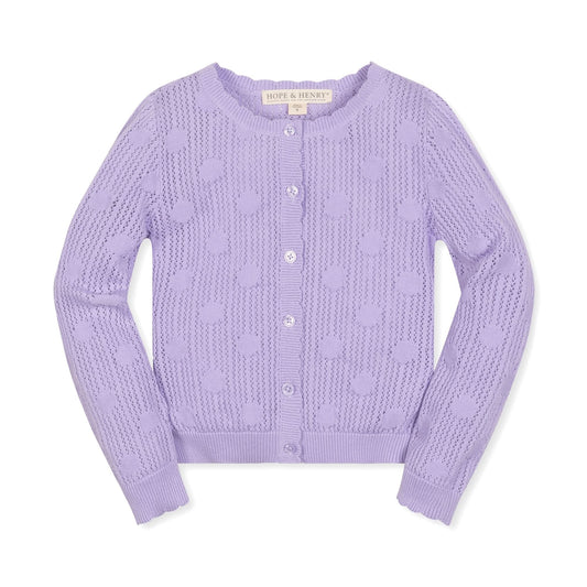 Organic Scallop Edge Cardigan