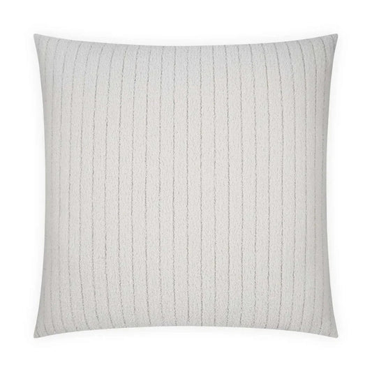 Garamond Handmade White Cotton Throw Pillow