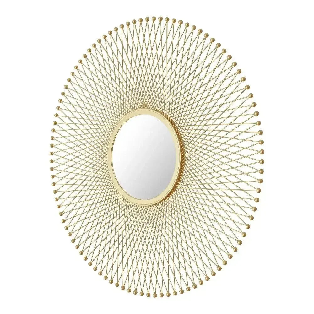 Glow Round Mirror Gold