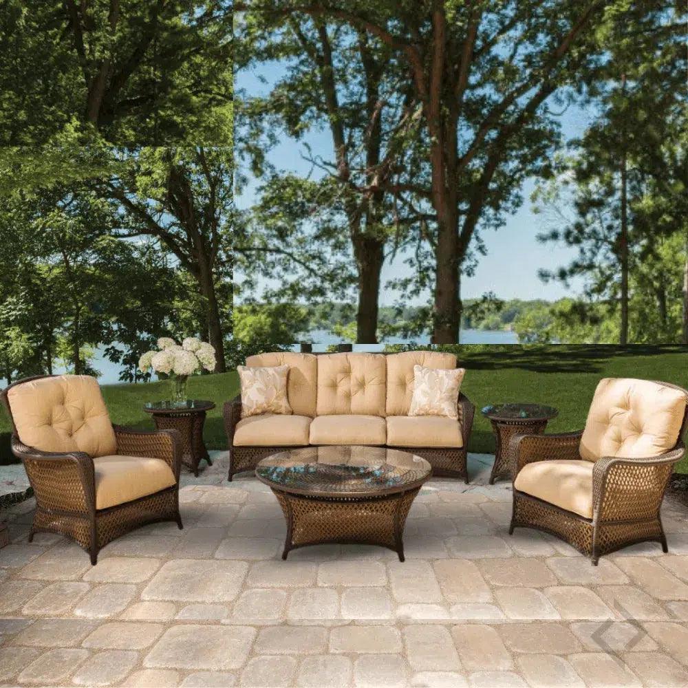Grand Traverse Patio Deep Sofa Sunbrella Cushions