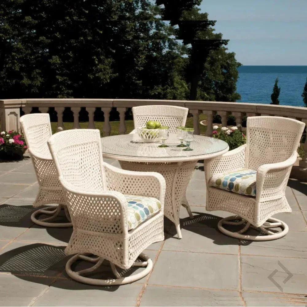 Grand Traverse Swivel Dining Armchair Sunbrella