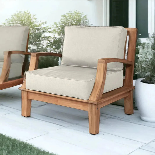 ***Grande Teak Club Chair with Sunbrella Cushions