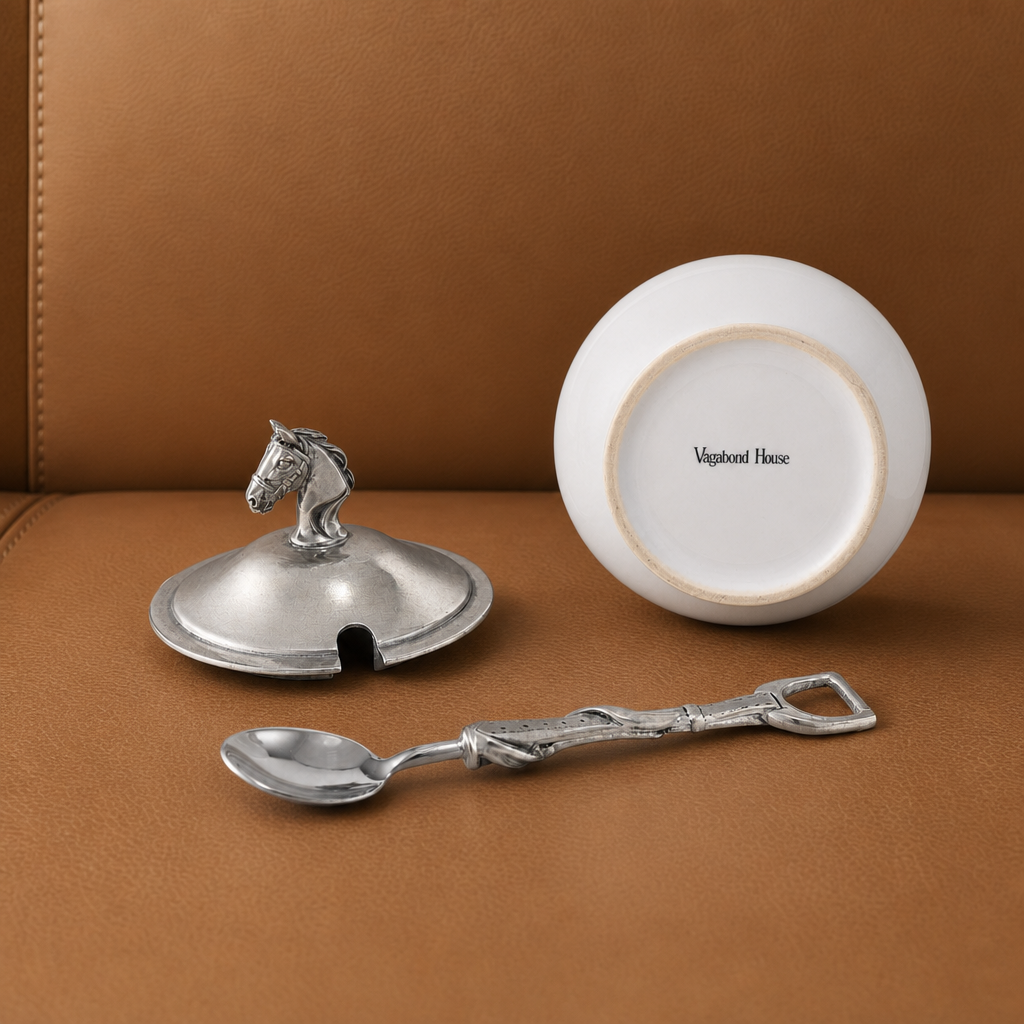 The Ashbourne Equestrian Sugar Bowl & Spoon