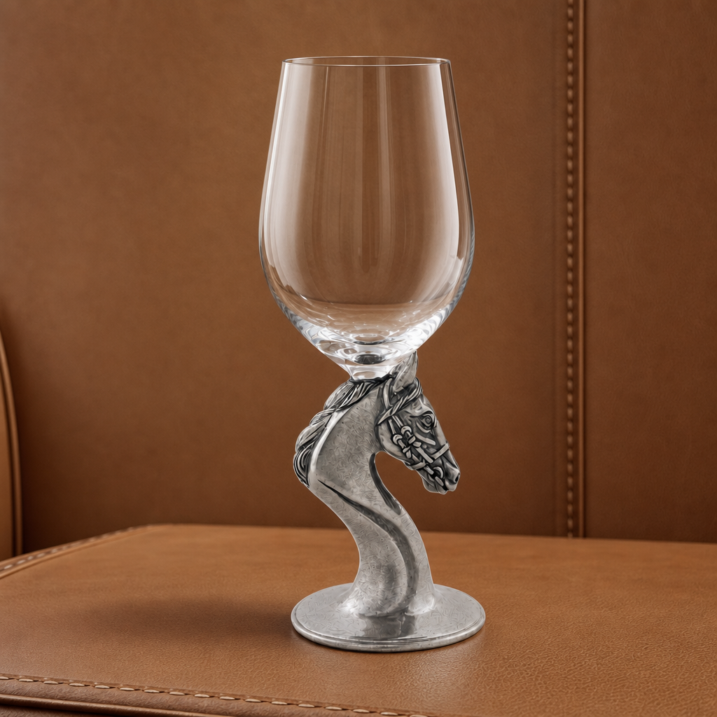 Ashbourne Thoroughbred Pewter Stemmed Wine Glass