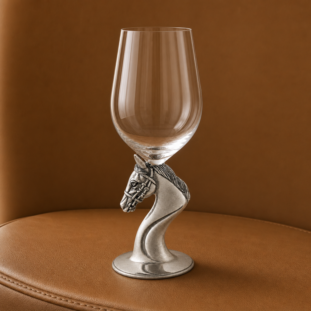 Ashbourne Thoroughbred Pewter Stemmed Wine Glass