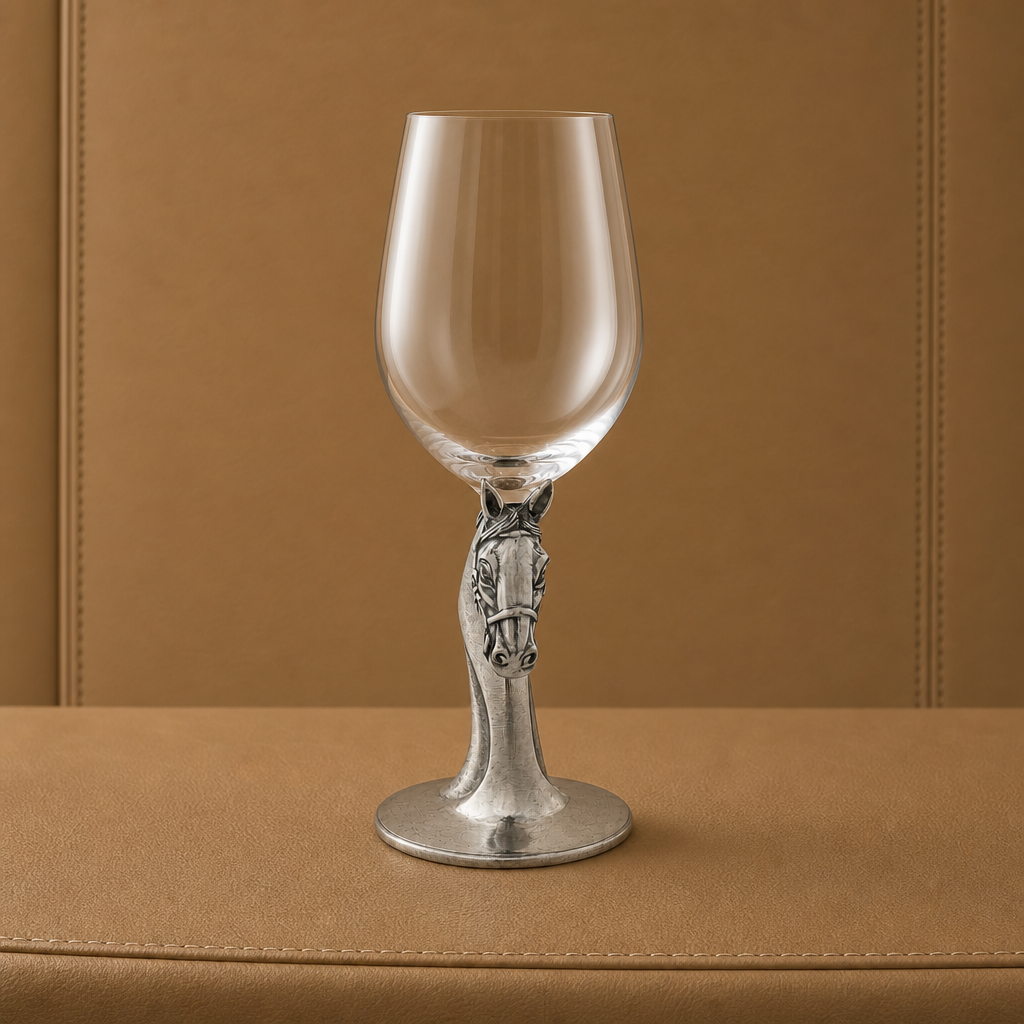 Ashbourne Thoroughbred Pewter Stemmed Wine Glass
