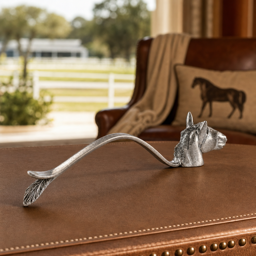 The Ashford Equestrian Horse Pewter Candle Snuffer