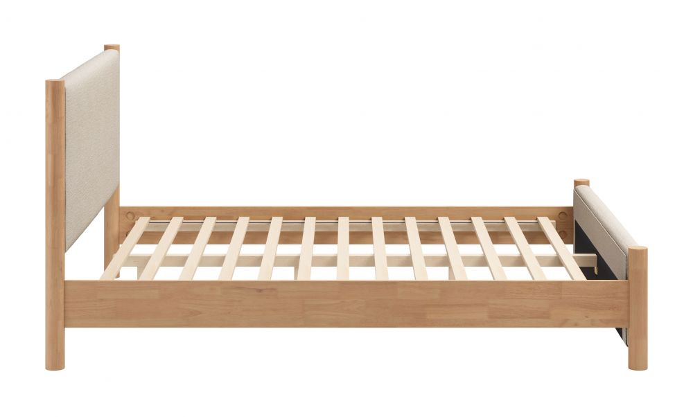 Hadi Textured Fabric Bed